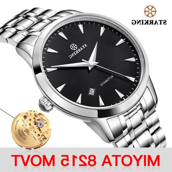 starking mechanical miyota movt stainless steel wristwatch sapphire automatic self-wind men watch relogio waterproof, Slivery;brown
starking mechanical miyota movt stainless steel wristwatch sapphire automatic self-wind men watch relogio waterproof, Slivery;brown