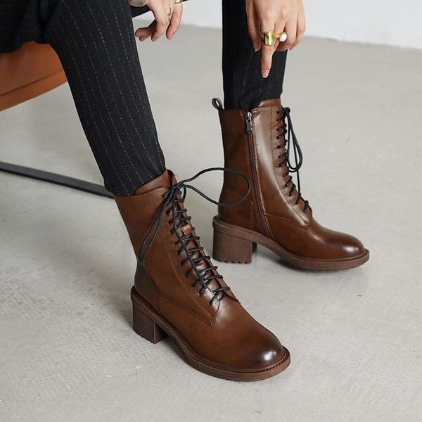 boots fashion ankle for women shoes high heels short brush lace-up women's platform gray brown black large size 40
boots fashion ankle for women shoes high heels short brush lace-up women's platform gray brown black large size 40
