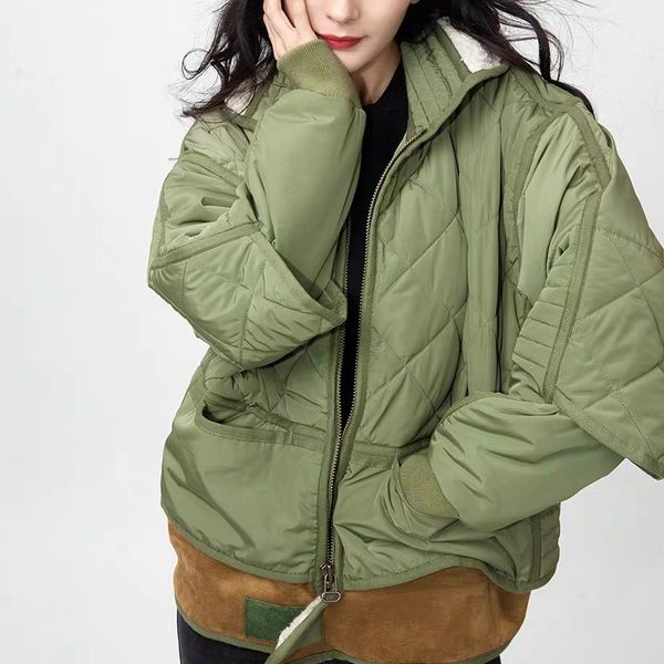 2021 autumn winter new loose and versatile temperament tooling warm padded jacket 8trq, Black
2021 autumn winter new loose and versatile temperament tooling warm padded jacket 8trq, Black