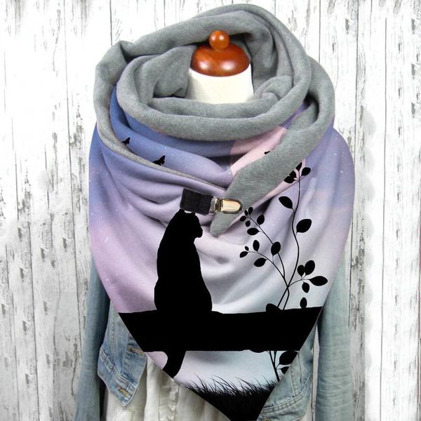 neck ties 2021 women winter cashmere scarf cat print scarves button soft wrap casual warm shawls female foulard thick blanket, Blue;purple
neck ties 2021 women winter cashmere scarf cat print scarves button soft wrap casual warm shawls female foulard thick blanket, Blue;purple