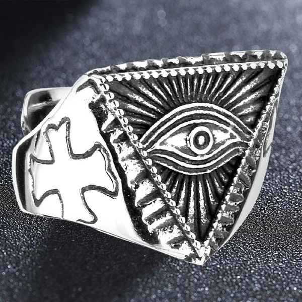 cluster rings stainless steel illuminati pyramid eye symbol biker ring silver color ason triangle-masonic jewelry, Golden;silver
cluster rings stainless steel illuminati pyramid eye symbol biker ring silver color ason triangle-masonic jewelry, Golden;silver