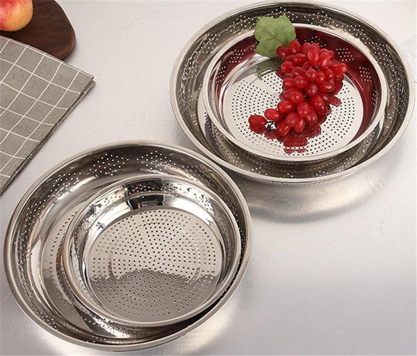 dishes & plates thickened stainless steel leak colander plate round hole tray deep pallet super large steamer rice bean disc drainage set
dishes & plates thickened stainless steel leak colander plate round hole tray deep pallet super large steamer rice bean disc drainage set