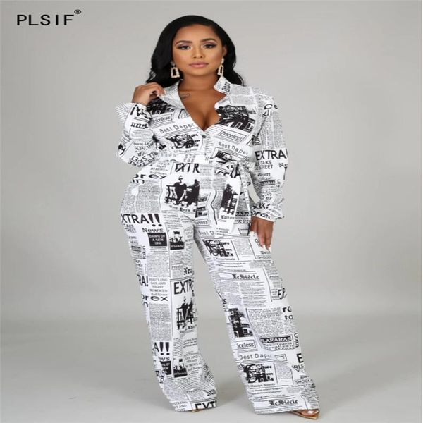 women's jumpsuits & rompers spaper print fashion lady high street waist lace-up chic casual style female, Black;white
women's jumpsuits & rompers spaper print fashion lady high street waist lace-up chic casual style female, Black;white