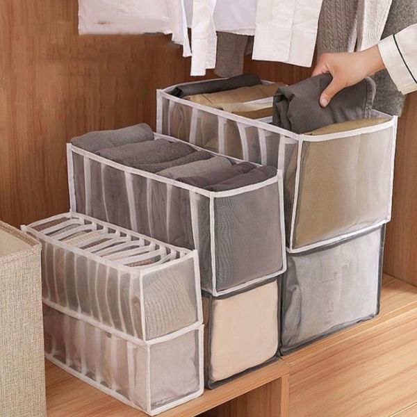 clothing & wardrobe storage 7 grids jeans compartment box closet clothes mesh separation stacking pants drawer divider can washed home organ
clothing & wardrobe storage 7 grids jeans compartment box closet clothes mesh separation stacking pants drawer divider can washed home organ