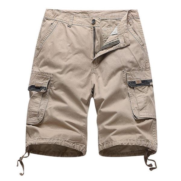 men's shorts cotton cargo summer beach holiday outdoor youth sports leisure washing solid color zipper multi-pocket five-point pants, White;black
men's shorts cotton cargo summer beach holiday outdoor youth sports leisure washing solid color zipper multi-pocket five-point pants, White;black