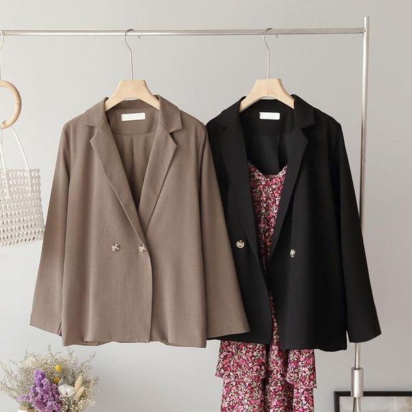 women's jackets arrival autumn winter solid color long-sleeved lapel suit jacket with lining coat, Black;brown
women's jackets arrival autumn winter solid color long-sleeved lapel suit jacket with lining coat, Black;brown