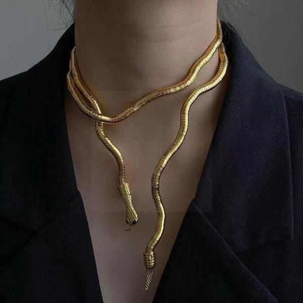 chokers om punk snake necklace hip hop metal adjustable multi-function for women party jewelry gift fo v6m9, Golden;silver
chokers om punk snake necklace hip hop metal adjustable multi-function for women party jewelry gift fo v6m9, Golden;silver