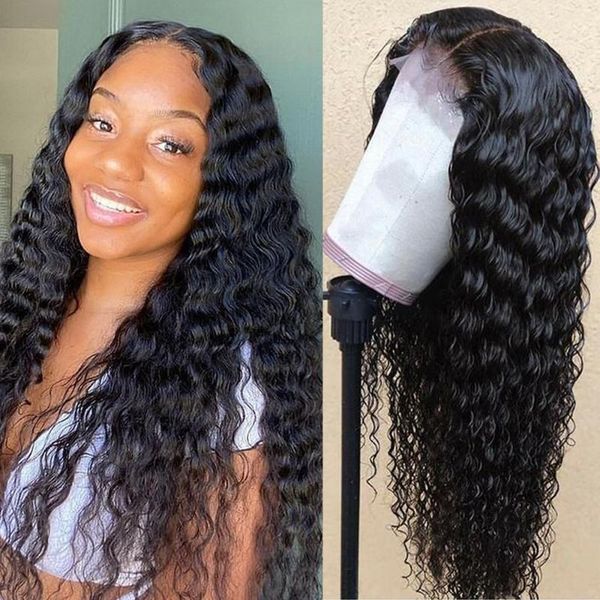 lace wigs deep wave wig transparent front human hair preplucked 4x4 closure remy 180% brazilian curly frontal, Black;brown
lace wigs deep wave wig transparent front human hair preplucked 4x4 closure remy 180% brazilian curly frontal, Black;brown