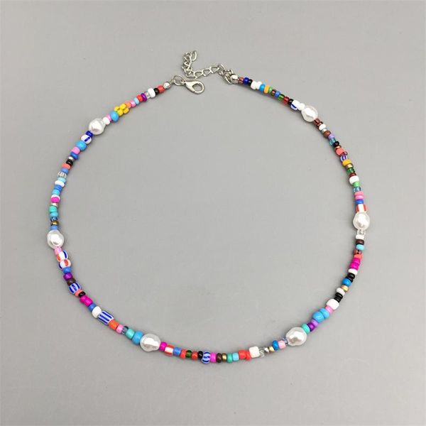 chains ins style imitation pearl mixed color rice bead bow pendant necklace fashion sweet ladies accessories gift, Silver
chains ins style imitation pearl mixed color rice bead bow pendant necklace fashion sweet ladies accessories gift, Silver