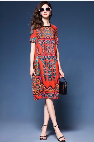 2021 new vintage silk women elegant loose a-line floral print summer es casual womens clothing vestido wxf766 m2q4, Black;gray
2021 new vintage silk women elegant loose a-line floral print summer es casual womens clothing vestido wxf766 m2q4, Black;gray
