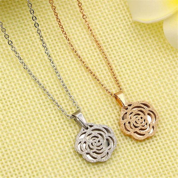 pendant necklaces martick ip gold plating hollow out flower frosted necklace link chain fashion jewelry for women p89, Silver
pendant necklaces martick ip gold plating hollow out flower frosted necklace link chain fashion jewelry for women p89, Silver
