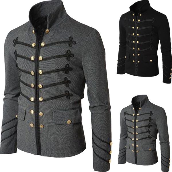 mens jackets coat solid middle ages clothing man purim victorian gothic style jacket zipper christian medieval knight y, Black;brown
mens jackets coat solid middle ages clothing man purim victorian gothic style jacket zipper christian medieval knight y, Black;brown