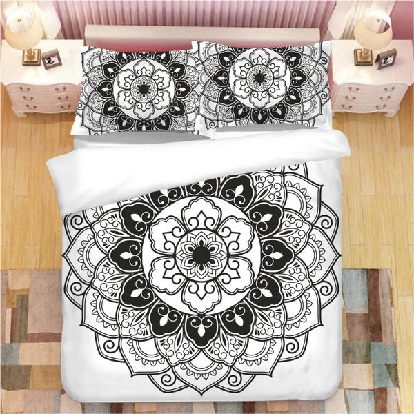 3d mandala bedding set white black duvet cover with pillowcases flower twin full king bedclothes bohemian 3pcs bedspreads
3d mandala bedding set white black duvet cover with pillowcases flower twin full king bedclothes bohemian 3pcs bedspreads