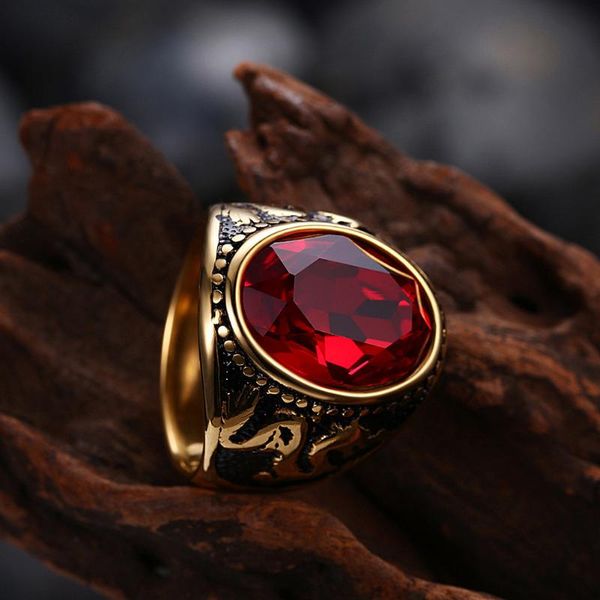 cluster rings fashion european and american hip-hop red stone punk dragon ring for men jewelry, Golden;silver
cluster rings fashion european and american hip-hop red stone punk dragon ring for men jewelry, Golden;silver