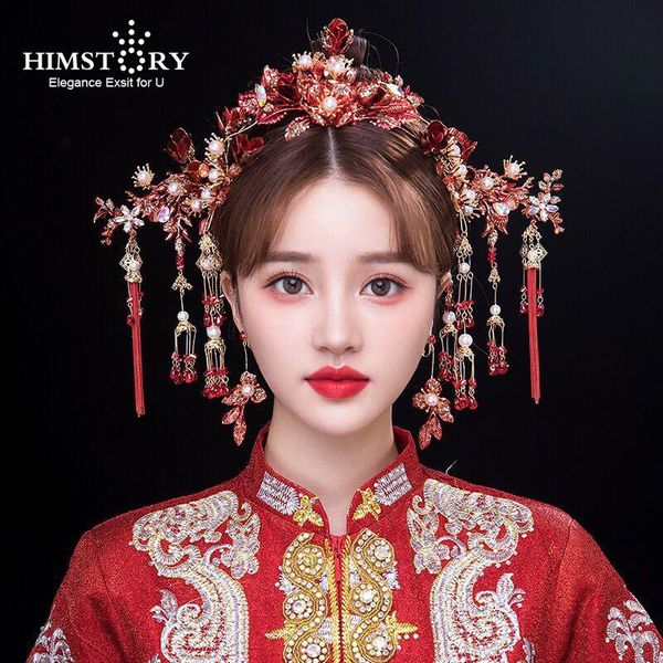 hair clips & barrettes himstory chinese bride hairpin earrings headwear red flower traditional bridal costume accessories coronet wedding he, Golden;silver
hair clips & barrettes himstory chinese bride hairpin earrings headwear red flower traditional bridal costume accessories coronet wedding he, Golden;silver