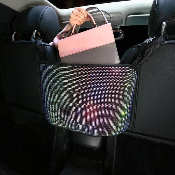 car organizer crystal rhinestone storage bag barrier of backseat holder multi-pockets container stowing tidying
car organizer crystal rhinestone storage bag barrier of backseat holder multi-pockets container stowing tidying
