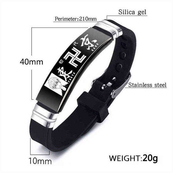 tokyo revengers stainless steel bracelet budo mikey figure silica gel curved anime charm jewelry birthday gift, Golden;silver
tokyo revengers stainless steel bracelet budo mikey figure silica gel curved anime charm jewelry birthday gift, Golden;silver