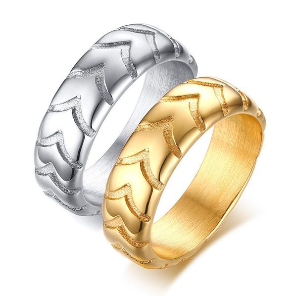 cluster rings gold silver 6mm stainless steel tire for men grooved engraved trendy jewelry, Golden;silver
cluster rings gold silver 6mm stainless steel tire for men grooved engraved trendy jewelry, Golden;silver