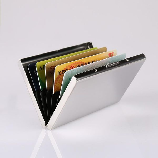 card holders stainless steel metal antimagnetic case 6 position business shielding function rfid change, Brown;gray
card holders stainless steel metal antimagnetic case 6 position business shielding function rfid change, Brown;gray
