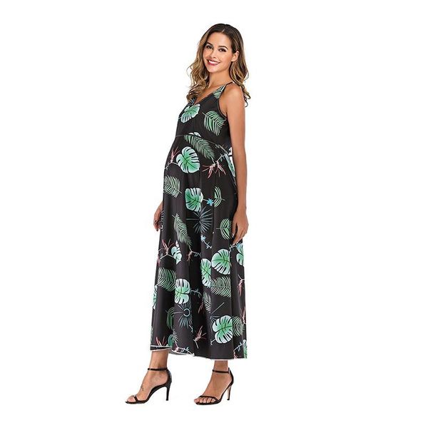 maternity dresses loose elegant sleeveless summer beach maxi suspender leaf print dress for po shoot pregnant women casual, White
maternity dresses loose elegant sleeveless summer beach maxi suspender leaf print dress for po shoot pregnant women casual, White