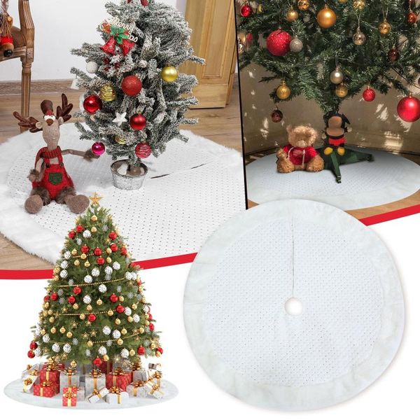 christmas decorations 1pc small squares with edges tree skirt whith apron mall festival decoration #10
christmas decorations 1pc small squares with edges tree skirt whith apron mall festival decoration #10