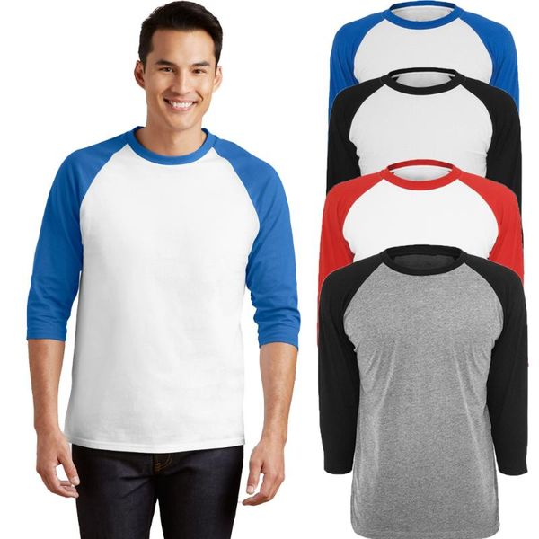 men's t-shirts 3/4 sleeve t-shirt with contrast raglan sleeves o-neck cotton blend mens basic fashion shirts s-xxl, White;black
men's t-shirts 3/4 sleeve t-shirt with contrast raglan sleeves o-neck cotton blend mens basic fashion shirts s-xxl, White;black
