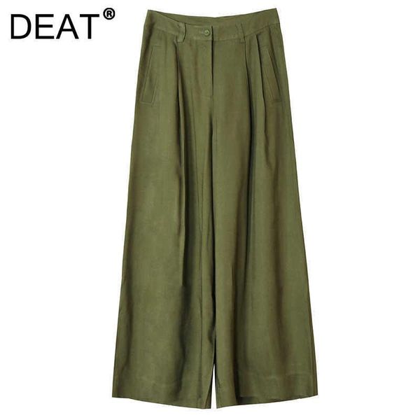 women's pants & capris deat 2021 women fashion loose green office lady button high waist straight leg spring and autumn 7e1917, Black;white
women's pants & capris deat 2021 women fashion loose green office lady button high waist straight leg spring and autumn 7e1917, Black;white
