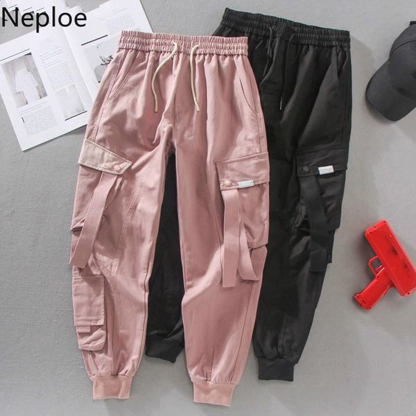 women's pants & capris neploe 2021 women harem lace up stretch waist pocket ribbon cargo trousers harajuku streetwear hip hop long 5708, Black;white
women's pants & capris neploe 2021 women harem lace up stretch waist pocket ribbon cargo trousers harajuku streetwear hip hop long 5708, Black;white