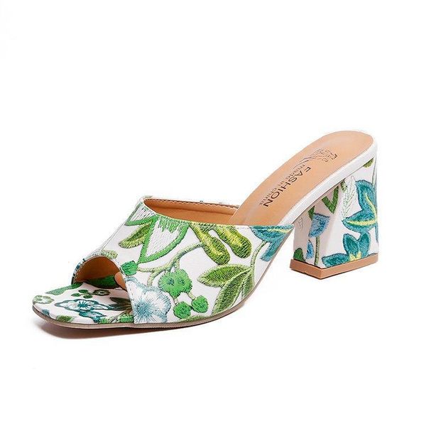 sandals 2021 brand elegant print chunky heels summer women's shoes woman leisure slippers comfortable open toe slip-on slides, Black
sandals 2021 brand elegant print chunky heels summer women's shoes woman leisure slippers comfortable open toe slip-on slides, Black
