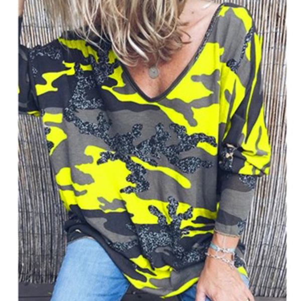 2021 new women long sleeve print t shirt casual v neck autumn plus tees s-5xl 4y47, White
2021 new women long sleeve print t shirt casual v neck autumn plus tees s-5xl 4y47, White