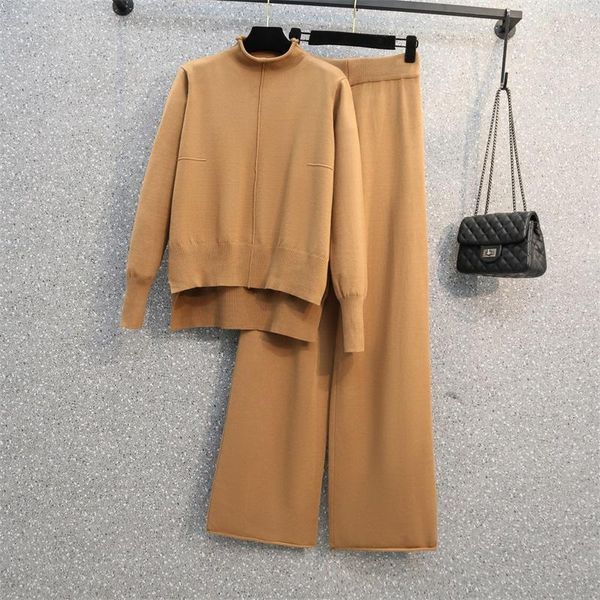 women's two piece pants plus size set pullover sweater tracksuit women high waist knit straight suit casual spring clothes sportswear, White
women's two piece pants plus size set pullover sweater tracksuit women high waist knit straight suit casual spring clothes sportswear, White