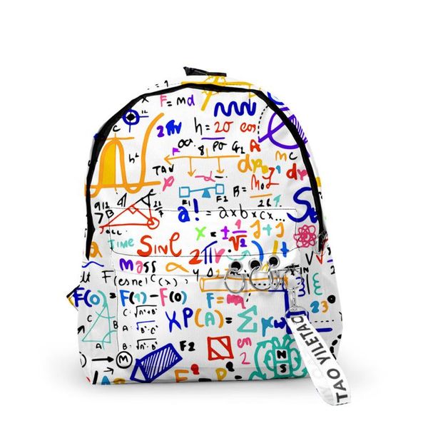 backpack mathematical formula fun chemistry school bags travel small 3d oxford waterproof key chain notebook backpacks
backpack mathematical formula fun chemistry school bags travel small 3d oxford waterproof key chain notebook backpacks