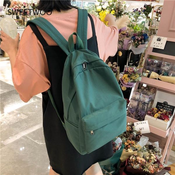 backpack style 2021 women solid color shoulder bag fashion school for teenage girl children backpacks female
backpack style 2021 women solid color shoulder bag fashion school for teenage girl children backpacks female