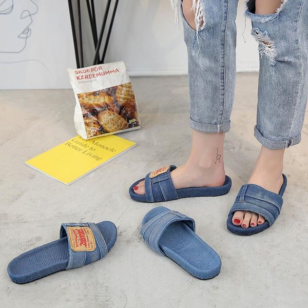 women's stylish denim slides slippers non-slip fashion unique slippers casual shoes j55, Black
women's stylish denim slides slippers non-slip fashion unique slippers casual shoes j55, Black