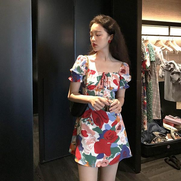 maternity dresses 2021 retro floral dress summer high waist thin temperament sleeve skirt women all-matched and comfortable, White
maternity dresses 2021 retro floral dress summer high waist thin temperament sleeve skirt women all-matched and comfortable, White