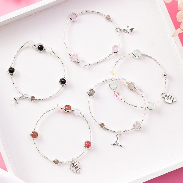 charm bracelets silver korean simple style bracelet for women fish tail heart shape beads trendy round original cute, Golden;silver
charm bracelets silver korean simple style bracelet for women fish tail heart shape beads trendy round original cute, Golden;silver