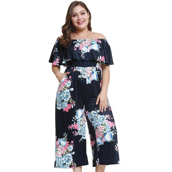 women's jumpsuits & rompers ruffle off shoulder sleeveless women loose bodysuit lady elegant floral print playsuit romper female wide l, Black;white
women's jumpsuits & rompers ruffle off shoulder sleeveless women loose bodysuit lady elegant floral print playsuit romper female wide l, Black;white