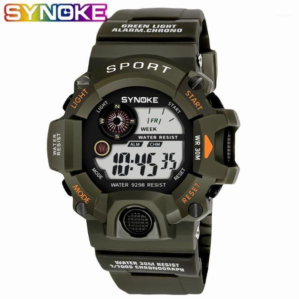 wristwatches synoke sport watch men fashion military waterproof watches led alarm digital men's for, Slivery;brown
wristwatches synoke sport watch men fashion military waterproof watches led alarm digital men's for, Slivery;brown
