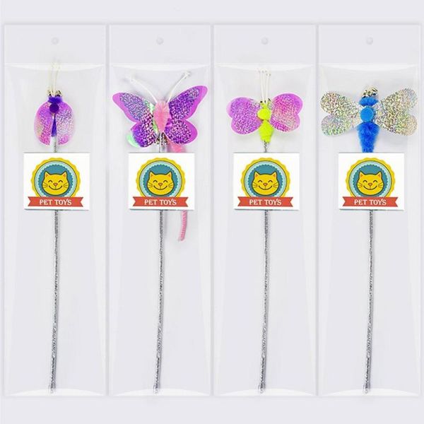 cat toys ly soft colorful feather worm butterfly rod toy for kitten funny playing interactive pet supplies 
cat toys ly soft colorful feather worm butterfly rod toy for kitten funny playing interactive pet supplies