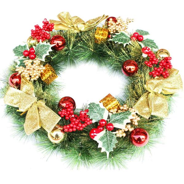 40cm christmas wreath door wall ornament hanging garland wedding christmas decoration present new year party decor
40cm christmas wreath door wall ornament hanging garland wedding christmas decoration present new year party decor
