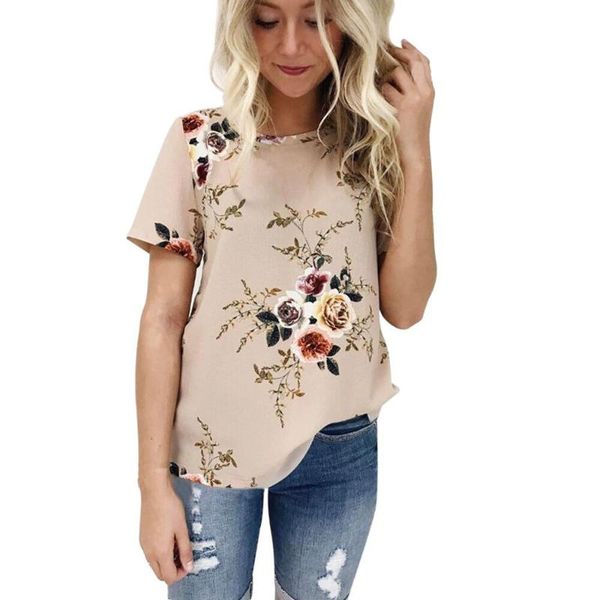 women's blouses & shirts sagace shirt blouse women short sleeve floral printing casual loose chiffon womens and, White
women's blouses & shirts sagace shirt blouse women short sleeve floral printing casual loose chiffon womens and, White