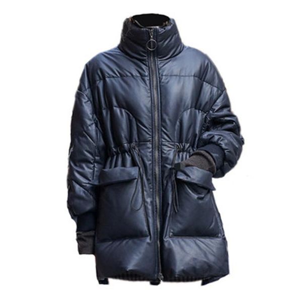 women's jackets 2021 winter cotton coats glossy loose overcoats plus size female parkas thick warm trendy lady long outerwear, Black;brown
women's jackets 2021 winter cotton coats glossy loose overcoats plus size female parkas thick warm trendy lady long outerwear, Black;brown