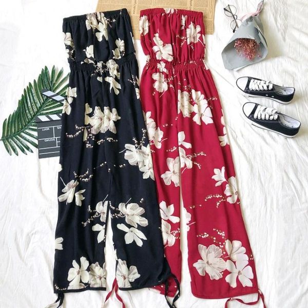 women's jumpsuits & rompers skoonheid bohemian off shoulder floral jumpsuit summer long pants overalls casual backless wide leg straple, Black;white
women's jumpsuits & rompers skoonheid bohemian off shoulder floral jumpsuit summer long pants overalls casual backless wide leg straple, Black;white