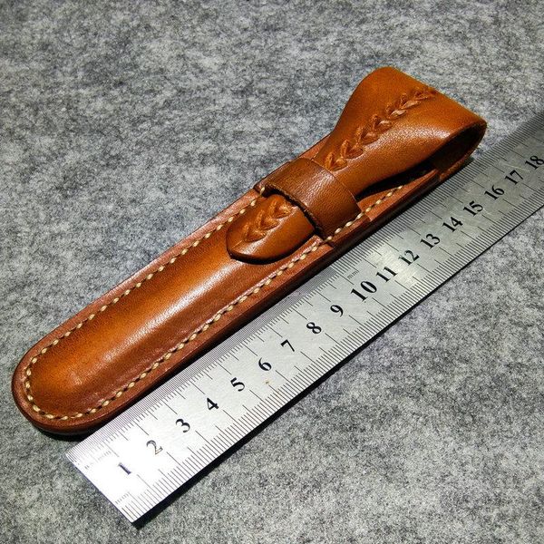 pencil bags handmade cowhide pen cover carved leather bag close-fitting protective pouch
pencil bags handmade cowhide pen cover carved leather bag close-fitting protective pouch