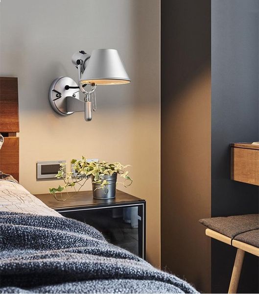 wall lamps light black silver e27 rotatable long arm lamp with switch for bedside study office living room
wall lamps light black silver e27 rotatable long arm lamp with switch for bedside study office living room