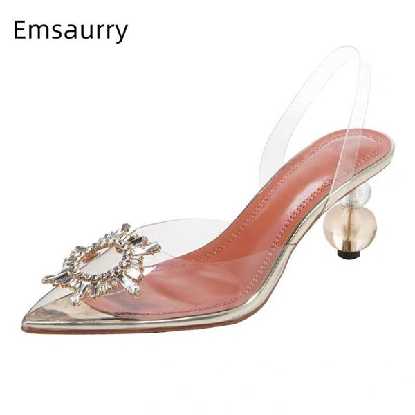 sandals fairy clear crystal ball beading heel women transparent pvc pointed toe rhinestone sunflower buckle summer shoes woman, Black
sandals fairy clear crystal ball beading heel women transparent pvc pointed toe rhinestone sunflower buckle summer shoes woman, Black
