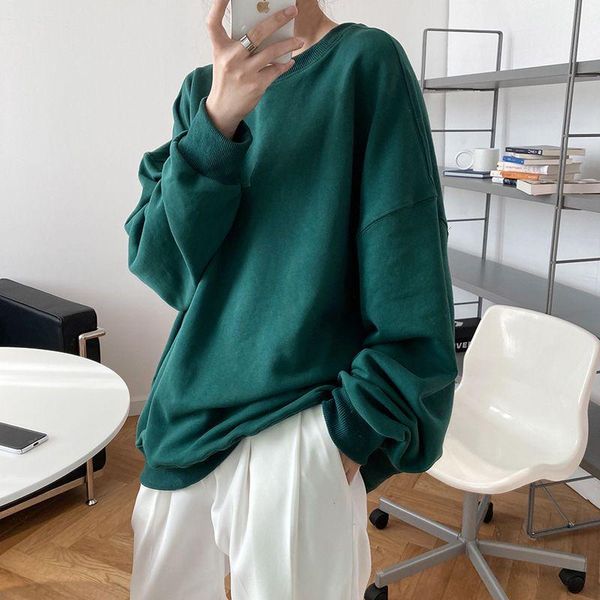 women's hoodies & sweatshirts 2021 women autumn winter pullovers long sleeve fashion o-neck cotton blue korean casual plus size loose, Black
women's hoodies & sweatshirts 2021 women autumn winter pullovers long sleeve fashion o-neck cotton blue korean casual plus size loose, Black