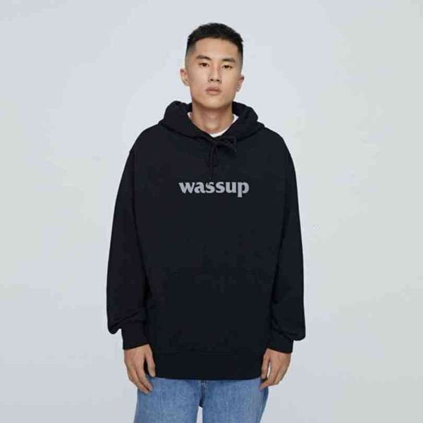 wassup cotton hooded sweater national tide pullover american high street solid color sweater women's and men's salt lovers' s, Black
wassup cotton hooded sweater national tide pullover american high street solid color sweater women's and men's salt lovers' s, Black