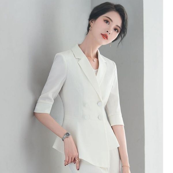 women's two piece pants white suit set women 's summer high-end business wear dignified goddess fashion style - office lady
women's two piece pants white suit set women 's summer high-end business wear dignified goddess fashion style - office lady