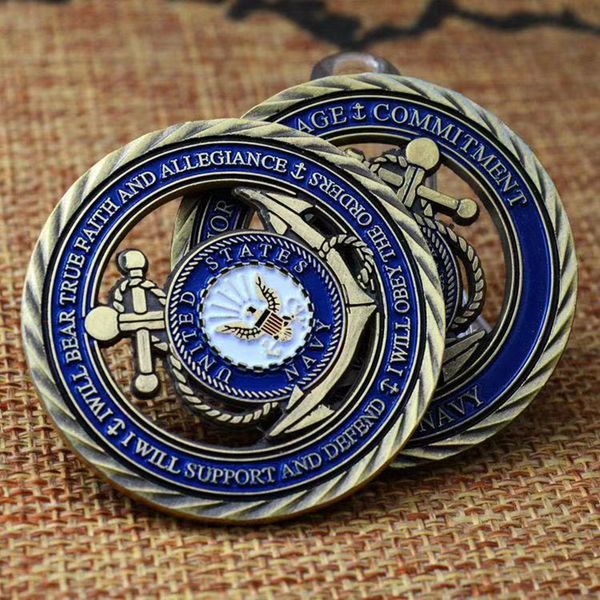 2pcs non magnetic copper plateing us navy military craft memorial of courage commitment bronze plated collection coin
2pcs non magnetic copper plateing us navy military craft memorial of courage commitment bronze plated collection coin